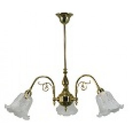 Lighting Inspiration-Victoriana 3/LT Rod Pendant Light - Brass